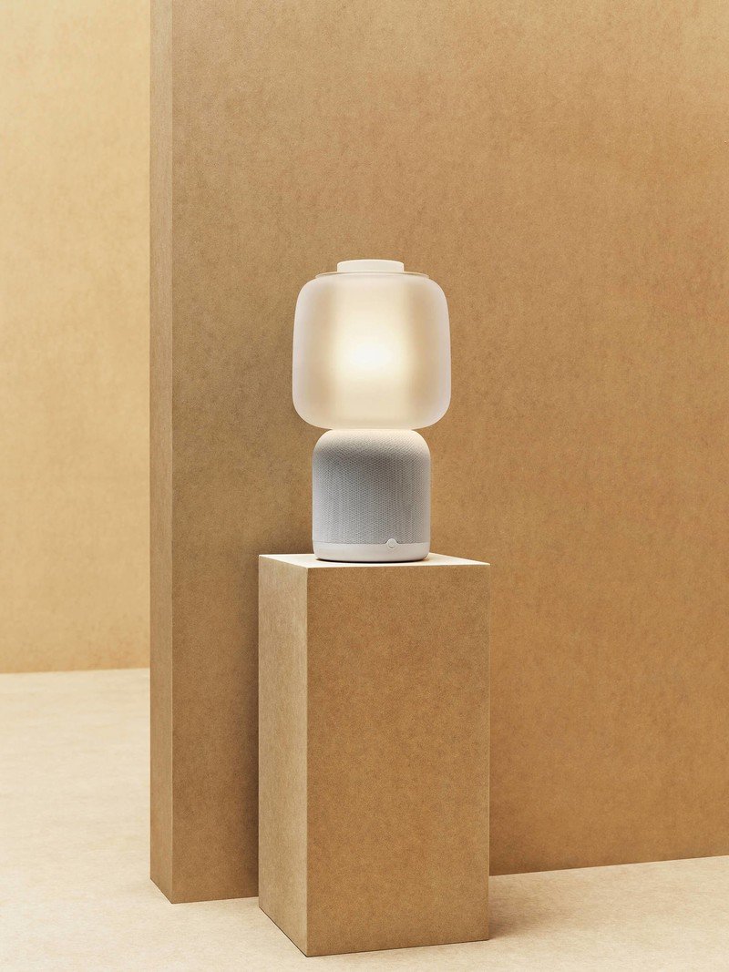 Symfonisk Table Lamp Speaker White Glass Shade