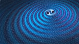 Illustration of gravitational waves