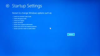 Screenshot of the Windows recovery settings menu that allows users to open Windows 11 Safe Mode