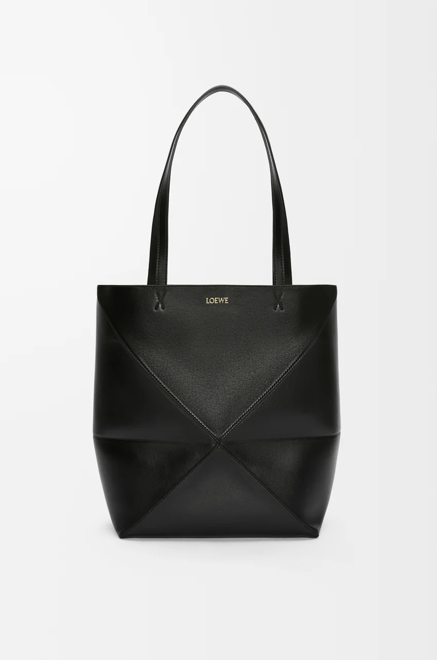 Loewe, Medium Puzzle Fold Tote in Shiny Calfskin