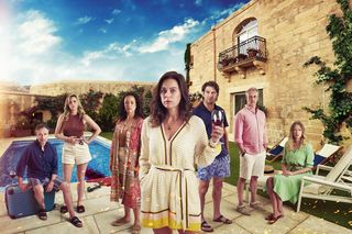 Jill Halfpenny and the cast of The Holiday