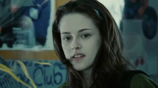 Bella's hair blowing from a fan in Twilight