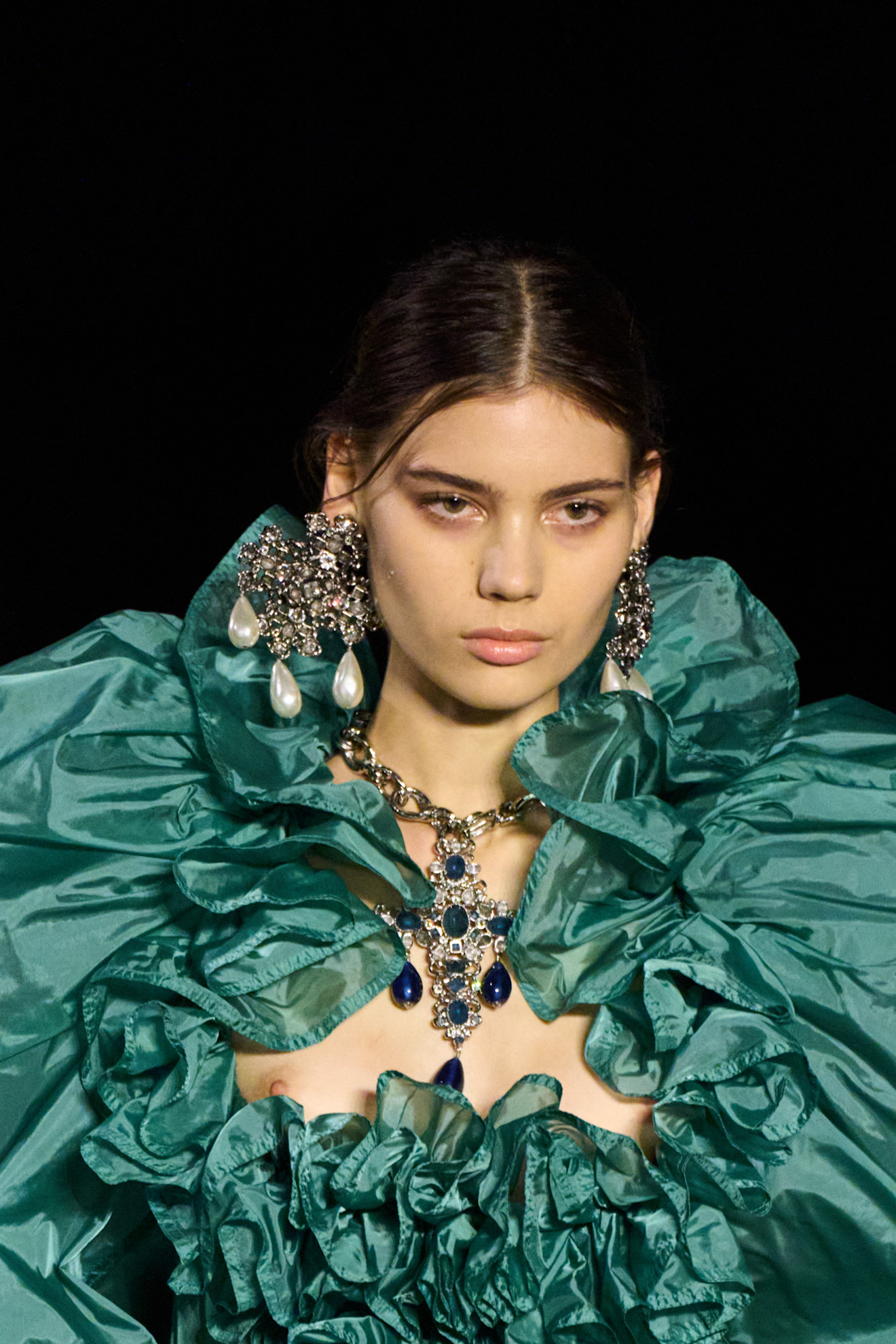 Saint Laurent spring/summer 2026 earrings.