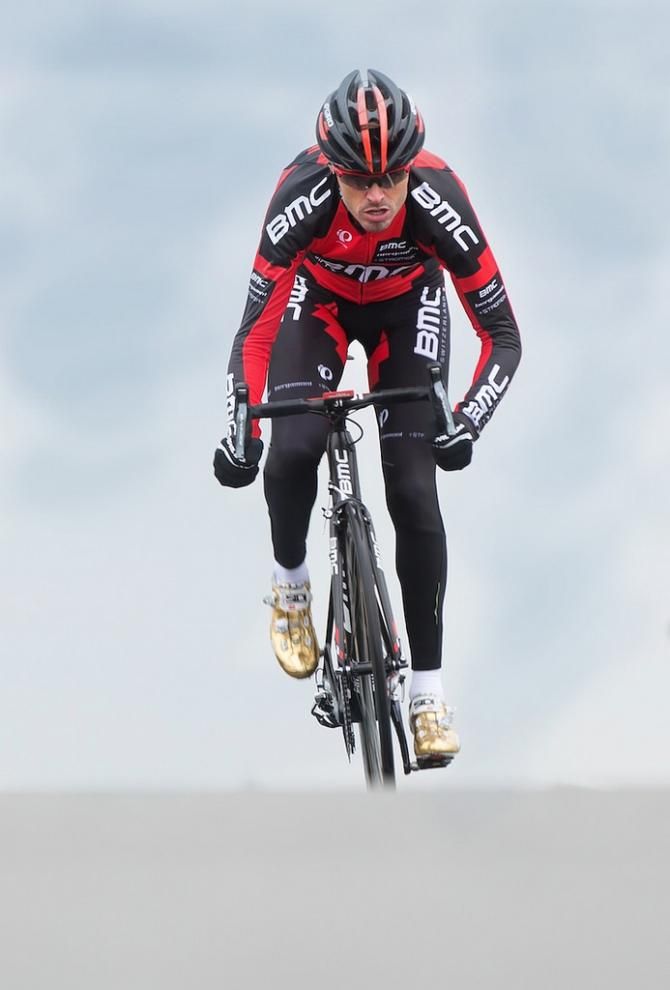 Sammy Sanchez on his BMC bike