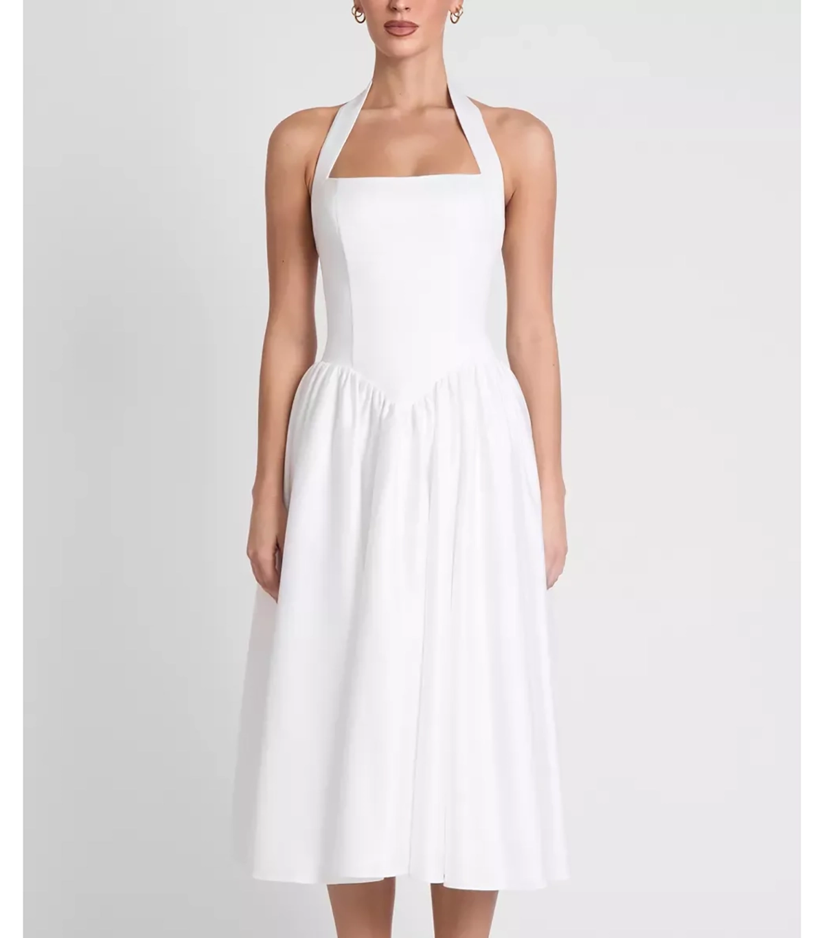 Urban Outfitters, Leau Hart Halter Corset Midi Dress