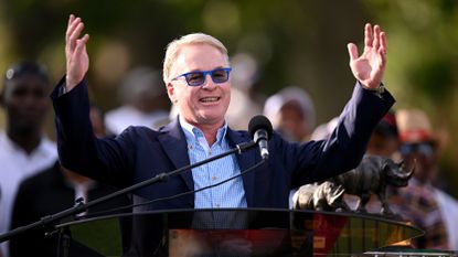 Keith Pelley during the final round of the 2023 Magical Kenya Open