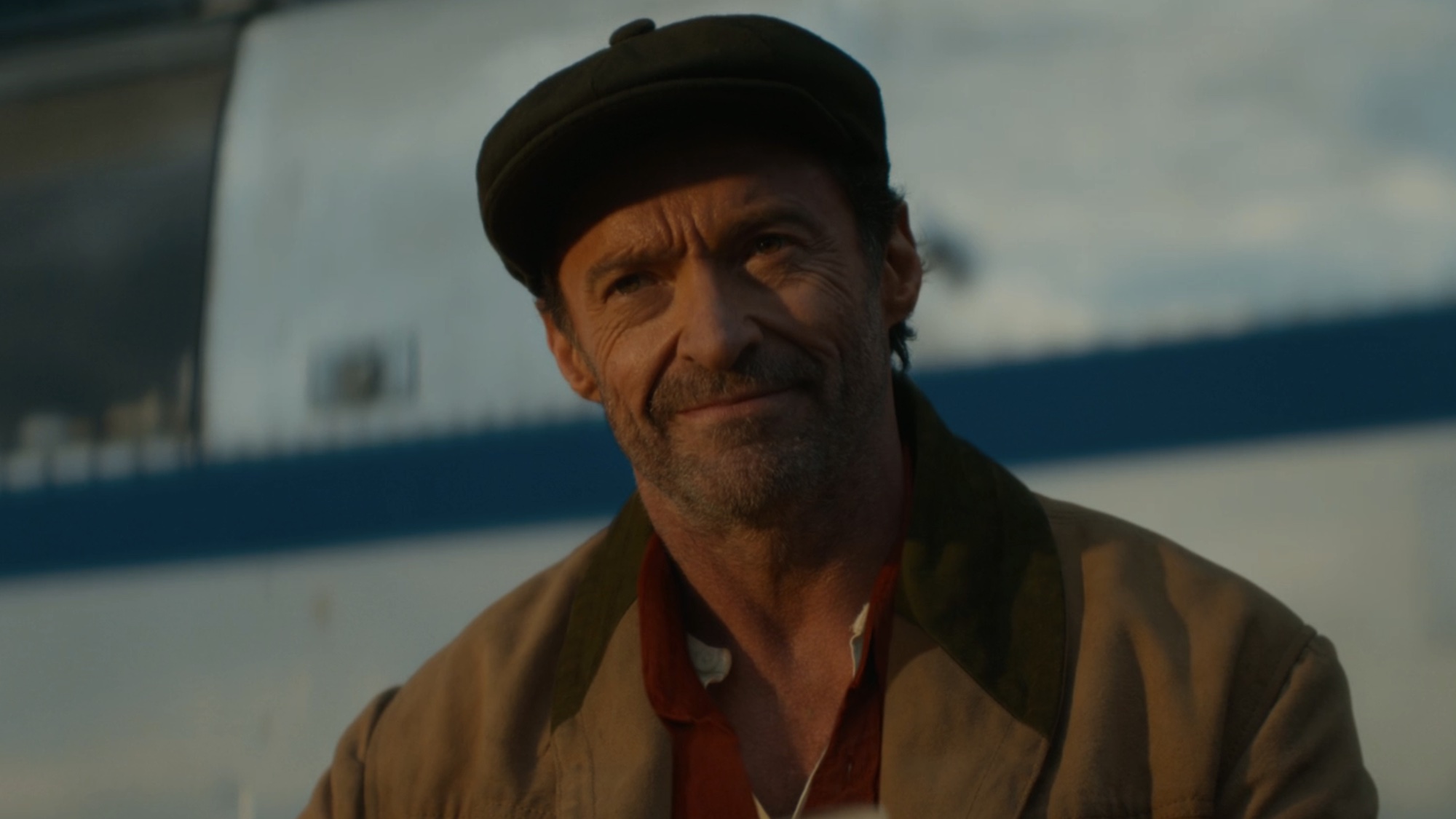 Hugh Jackman reading to the sheep in Sheep Detectives.