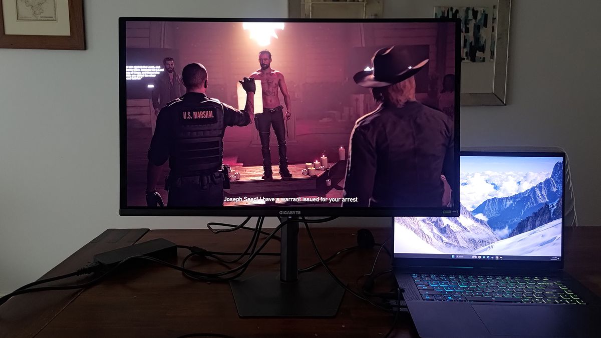 Gigabyte GO27Q24A showing off HDR