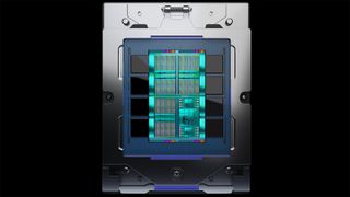 AMD Instinct MI300 chip render.