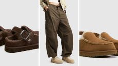 composite of UGG Goldenstar clogs
