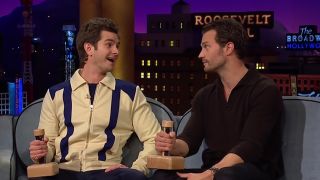 Jamie Dornan And Andrew Garfield on the Late Late Show