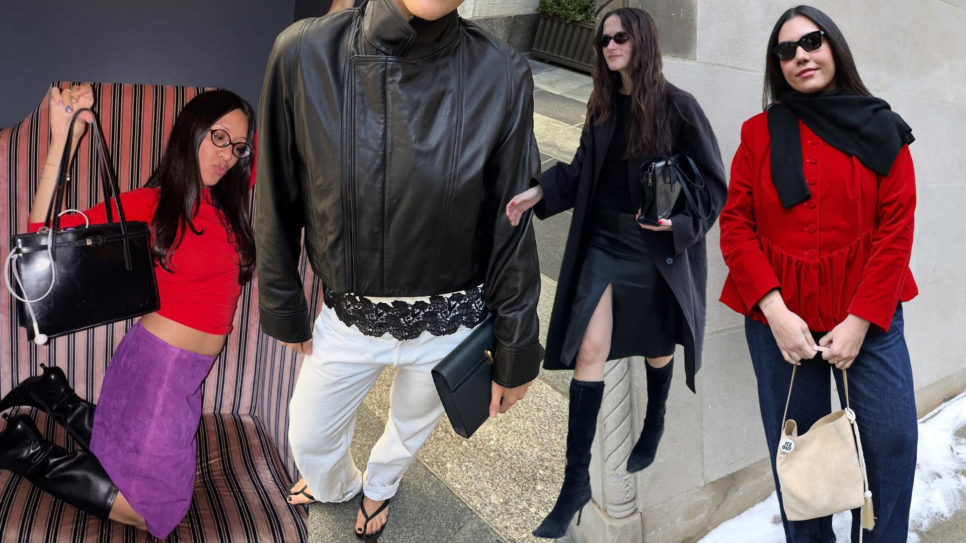 Who What Wear editors wearing spring outfit trends