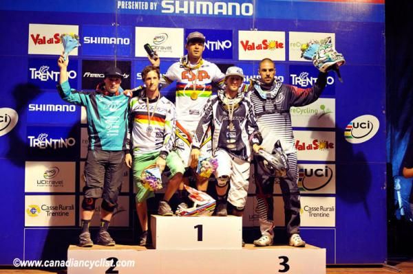 Podium: Graves, Fischbach, Slavik, Tatarkovic, Rafael Alvarez de Lara Lucas
