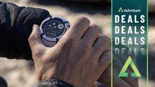 Man using Garmin Instinct 2X Solar watch