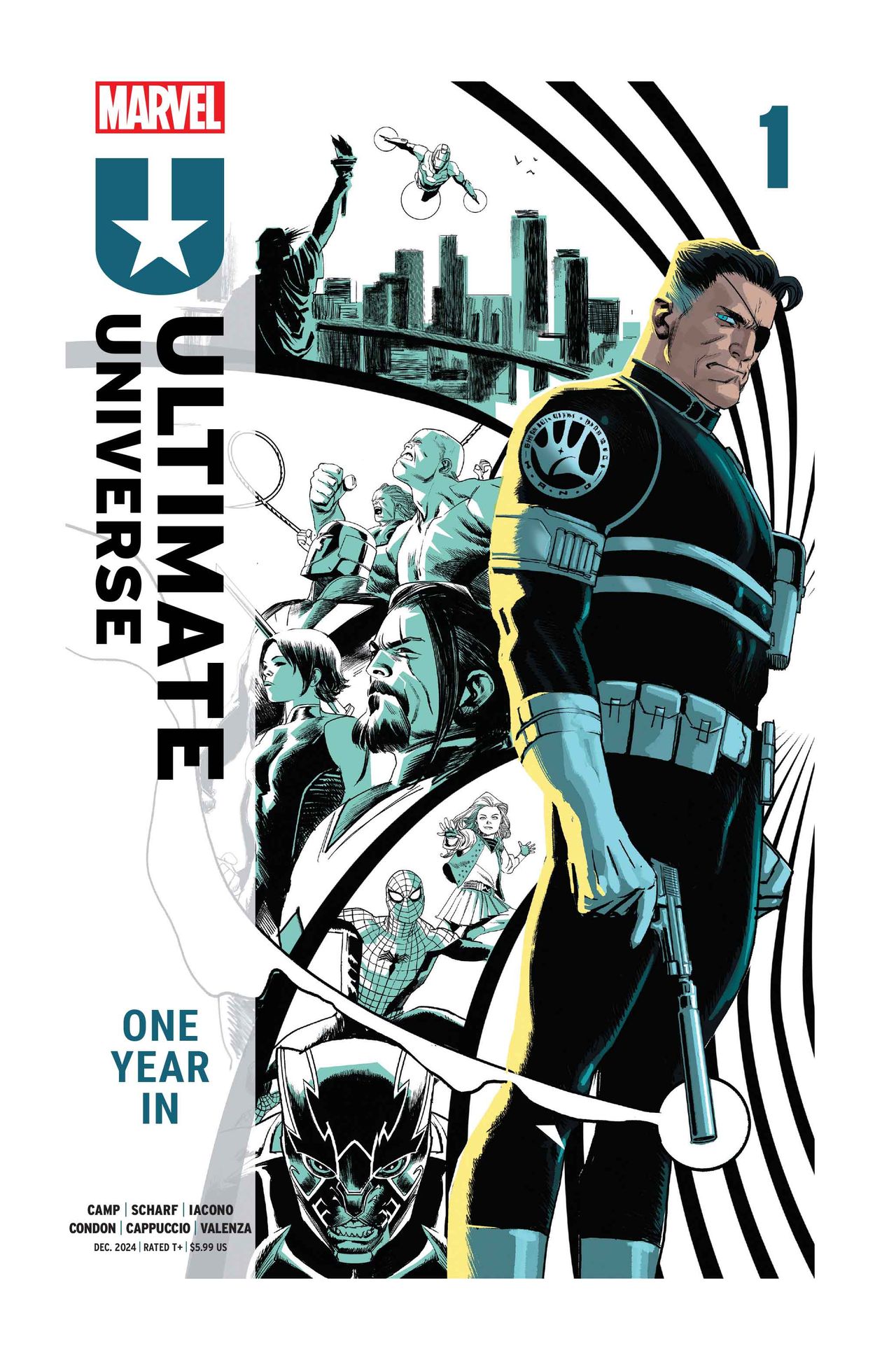 Covers for ULTIMATE UNIVERSE: ONE YEAR IN #1.