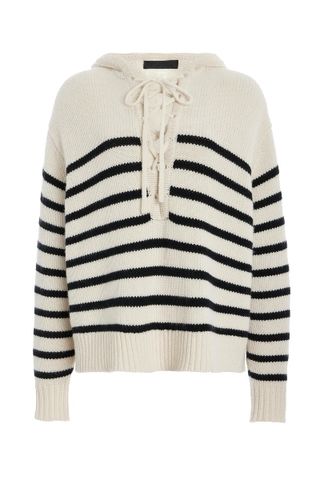 Noemi Lace-Up Cashmere Sweater