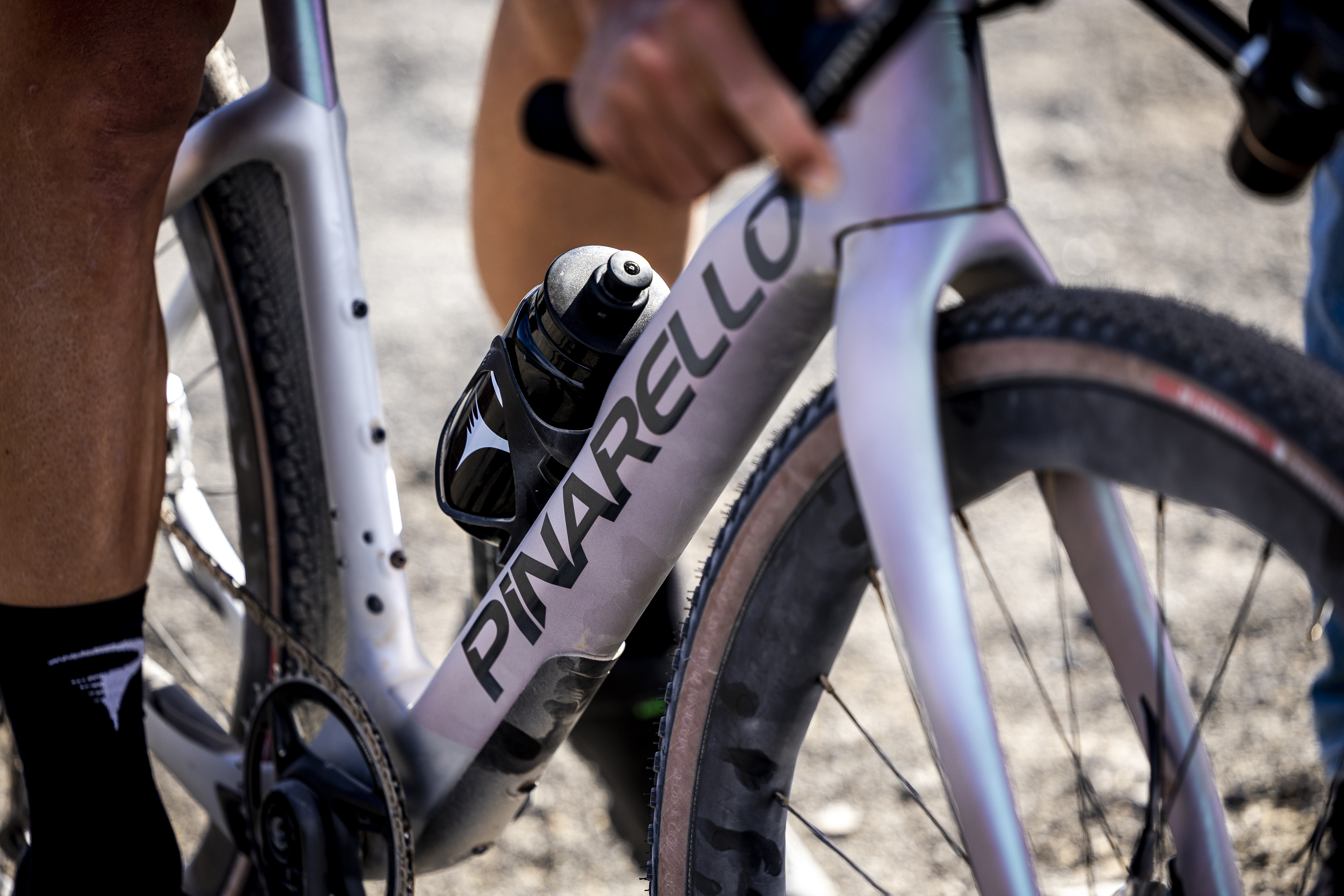Tom Pidcock riding the new Pinarello GR