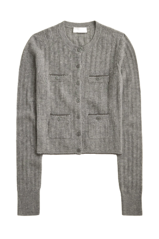 J.Crew Featherweight Cashmere Pointelle Shrunken Cardigan Sweater (Was $138) 