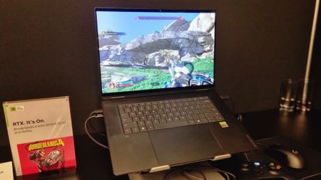 An HP RTX Spark gaming laptop at Gamescom 2026