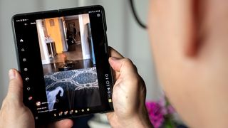 Checking out the new Instagram app tablet UI on a Samsung Galaxy Z Fold 5