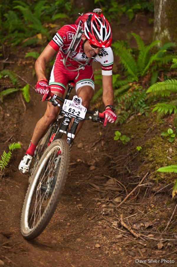 A Team Clif Bar racer
