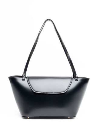 Courrier Tote Patent Leather Black