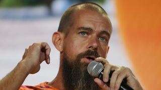MIAMI, FLORIDA - JUNE 04: Jack Dorsey creator, co-founder, and Chairman of Twitter and co-founder & CEO of Square speaks on stage at the Bitcoin 2021 Convention, a crypto-currency conference held at the Mana Convention Center in Wynwood on June 04, 2021 in Miami, Florida. The crypto conference is expected to draw 50,000 people and runs from Friday, June 4 through June 6th. (Photo by Joe Raedle/Getty Images)