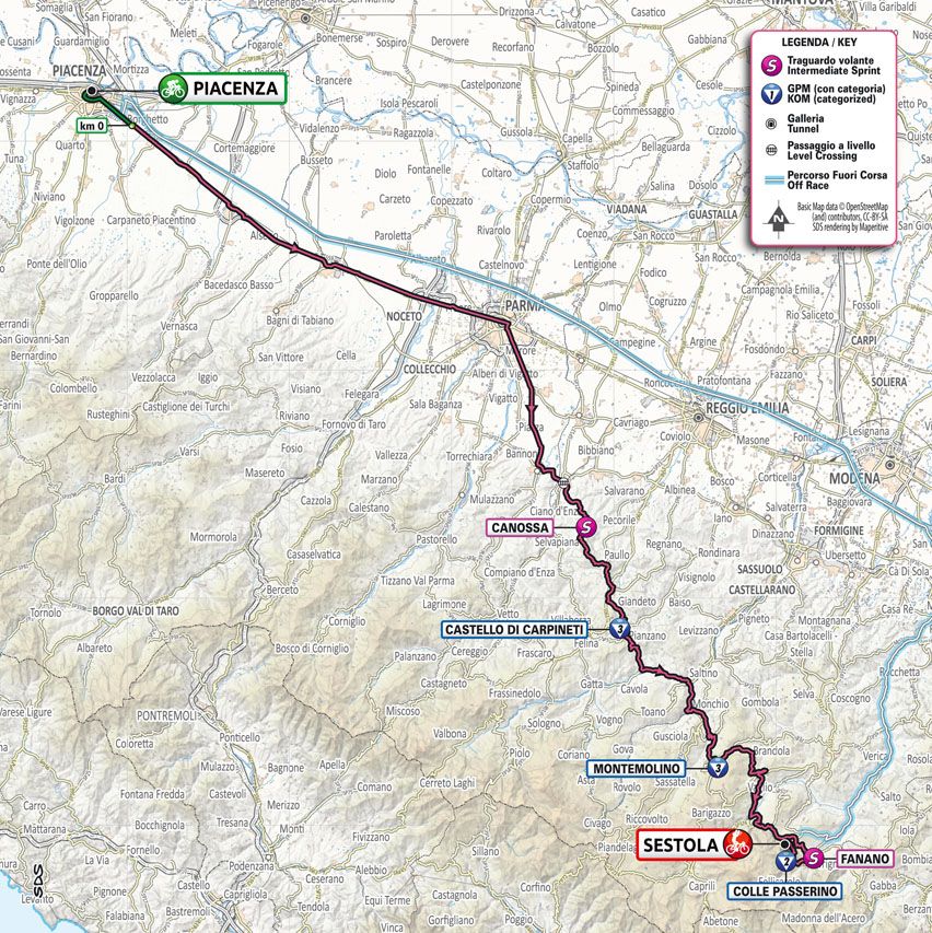 Stage 4 map 2021 Giro d'Italia