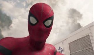 Spider-Man shooting video during Captain America Civil War Spider-Man Homecoming