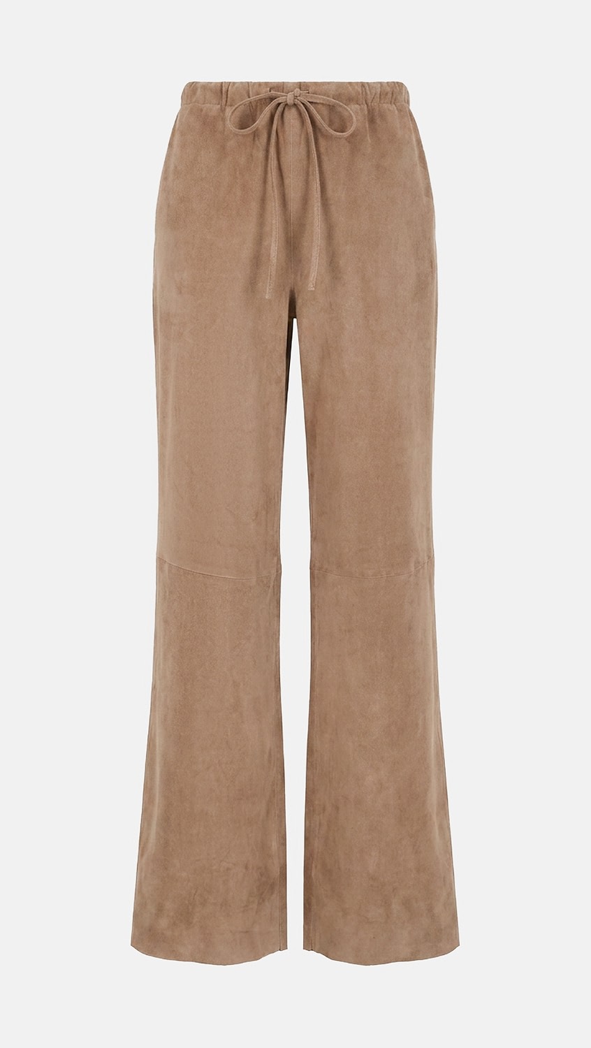 SPRWMN, Kauai Suede Pants - Taupe