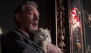 Never Say Never Again Blofeld holds his cat close as he monologues