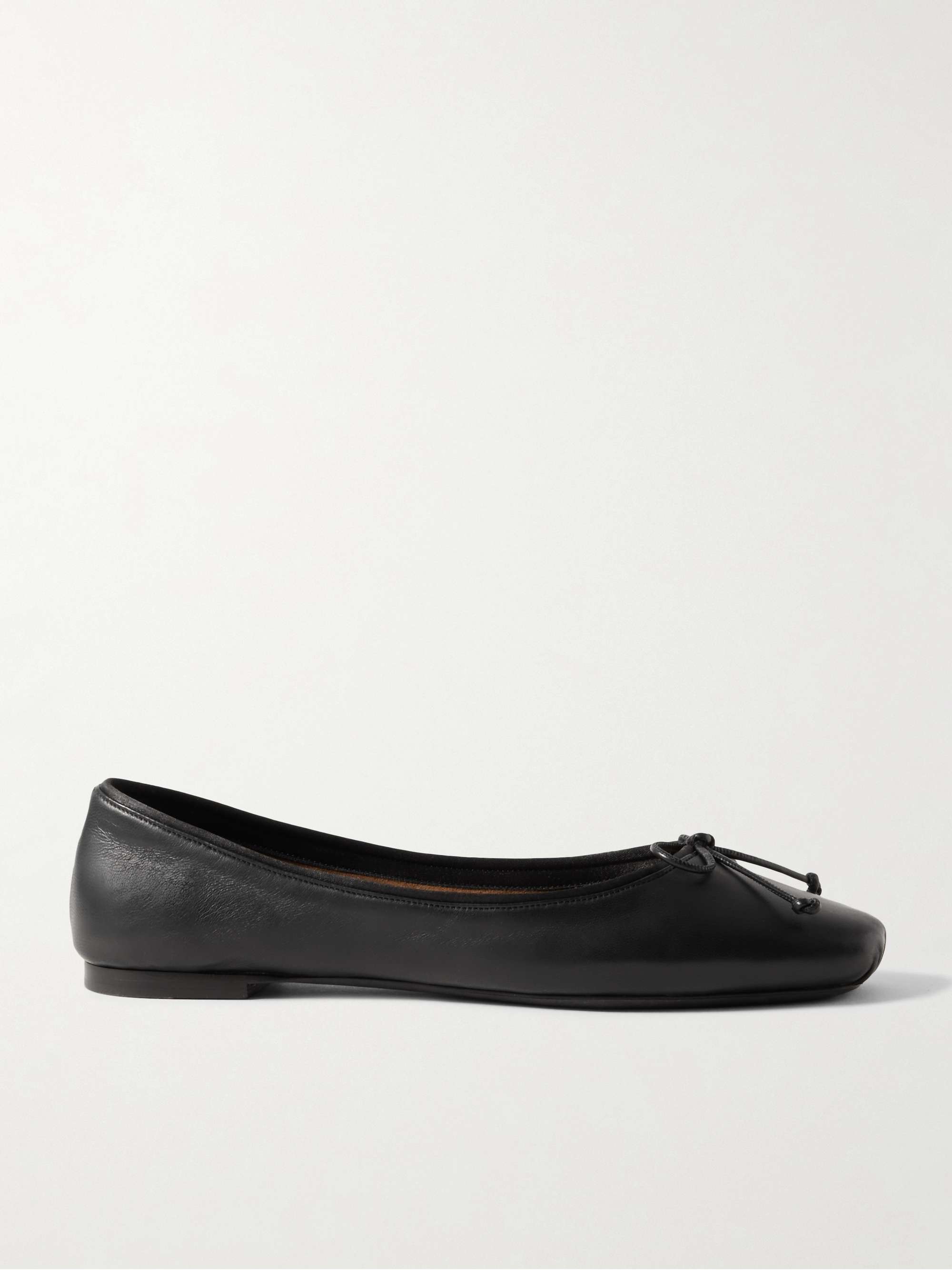 Charlotte Leather Ballet Flats