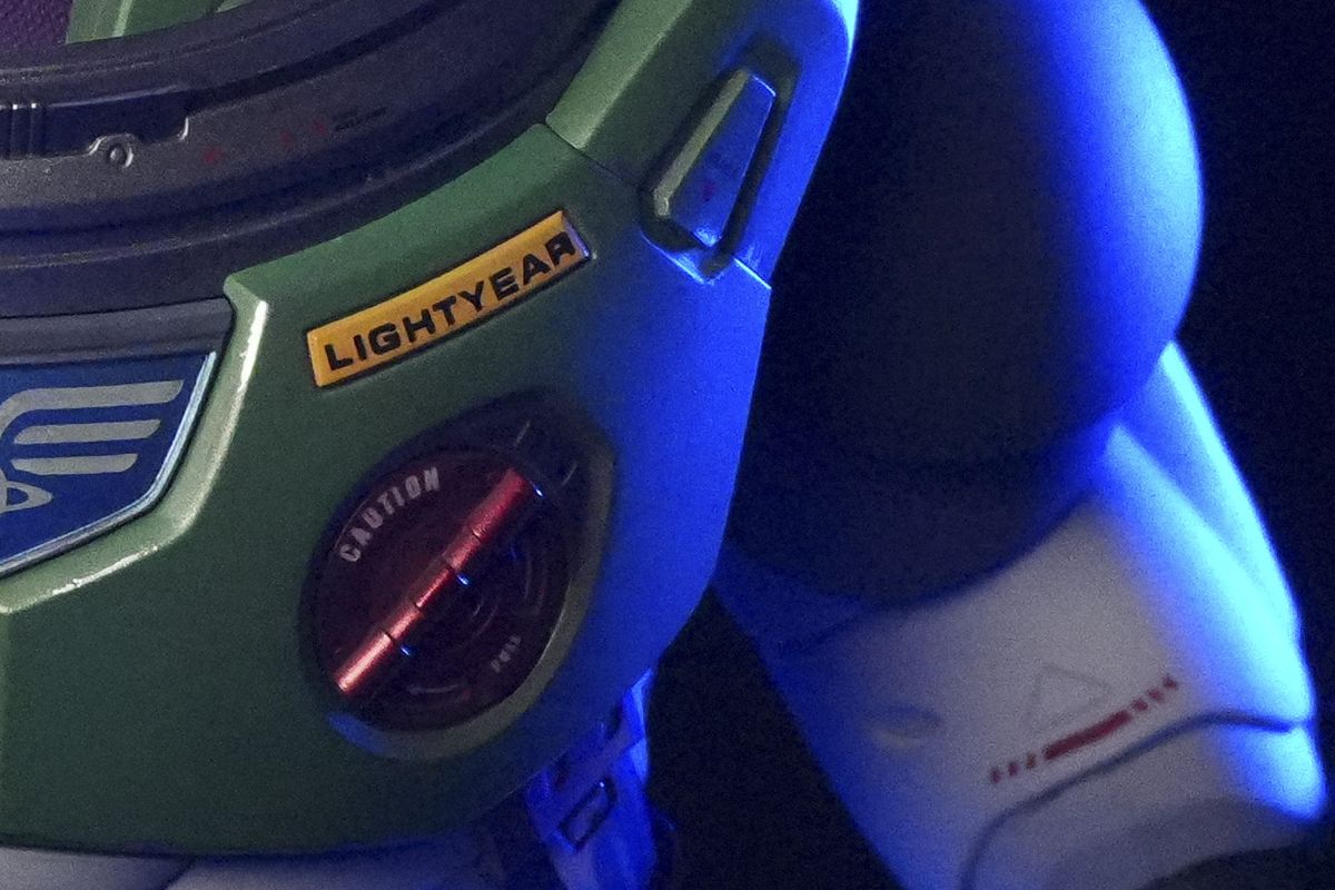 Sony ZV-E10 II sample images of buzz lightyear toy in dark studio taken at different ISO settings