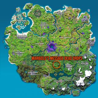 Fortnite Marigold's message dead drop locations map
