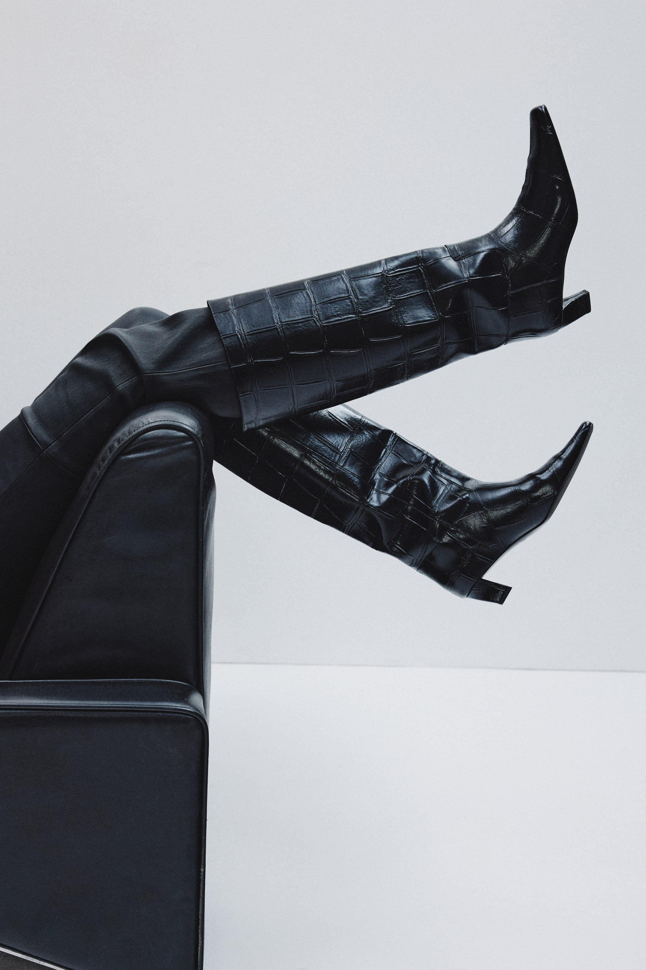 Knee-High Boots - Brown