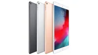 iPad Air tablets in various colors line up