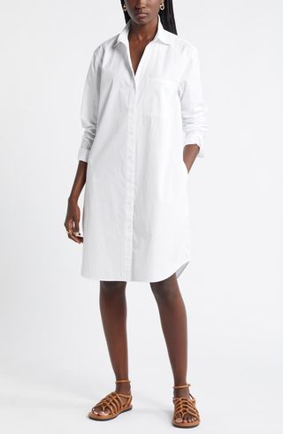 Long Sleeve High-Low Shirtdress