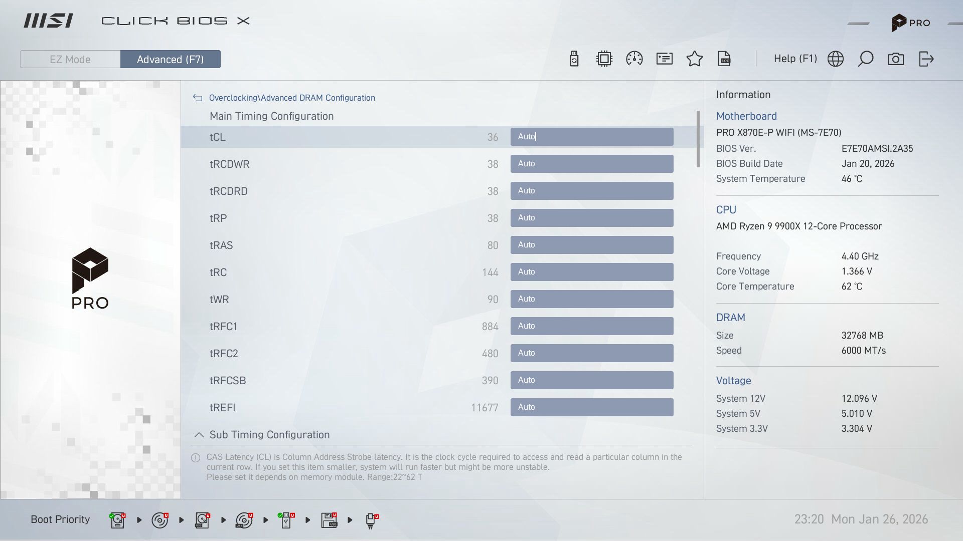 MSI Pro X870E-P Wifi