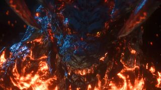 Final Fantasy 16's Ifrit in the Final Fantasy 14 crossover event.