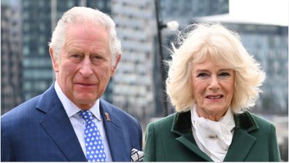 King Charles and Queen Camilla at Trinity Buoy Wharf in London on February 03, 2022.