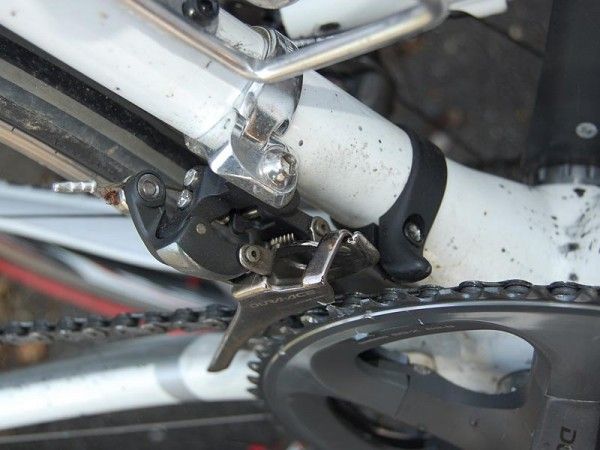 Another Paris-Roubaix bike, another chain watcher.