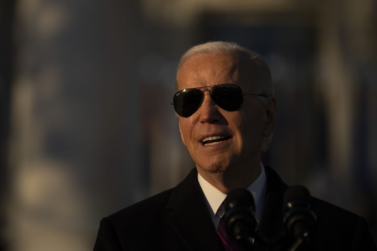 Biden on the South Lawn