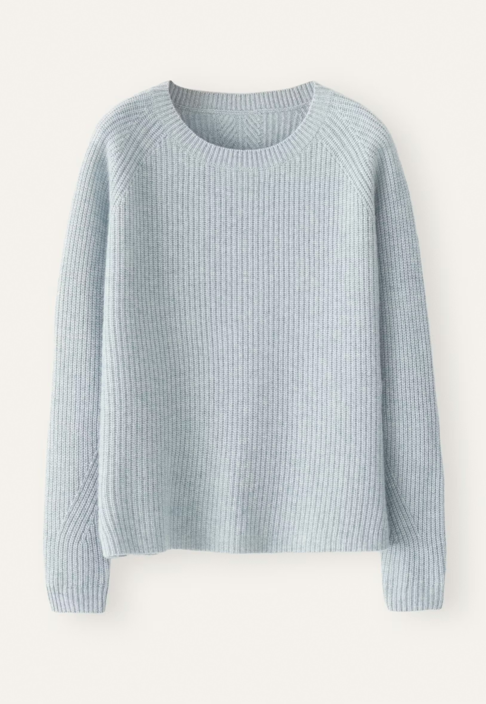 A pale blue Poetry crew-neck sweater