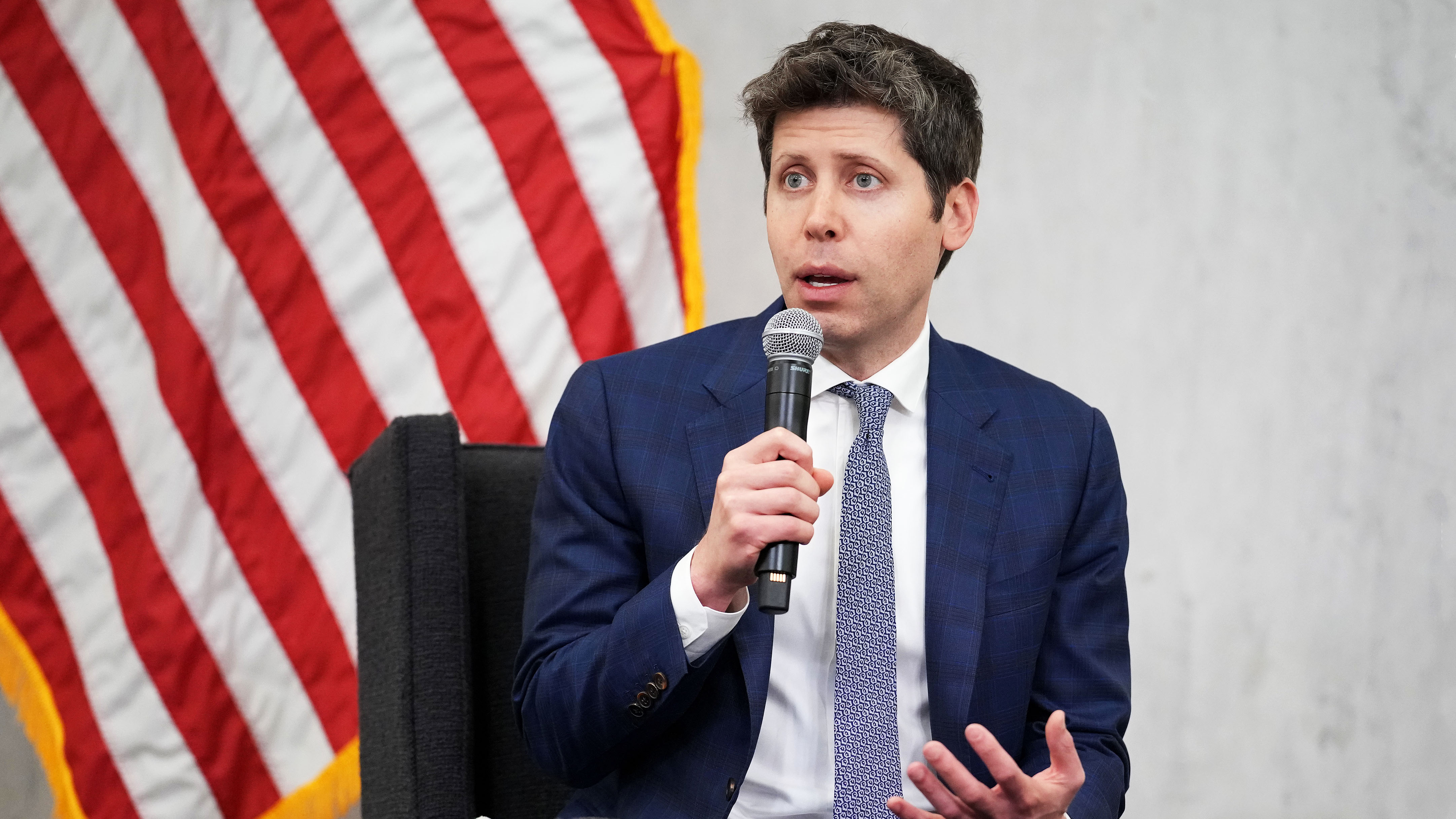 WASHINGTON, DC - JULY 22: Sam Altman, CEO of OpenAI, delivers remarks at the Integrated Review of the Capital Framework for Large Banks Conference at the Federal Reserve on July 22, 2025 in Washington, DC. The conference brings together experts to discuss regulatory policy and the implications on the financial system (Photo by Andrew Harnik/Getty Images)