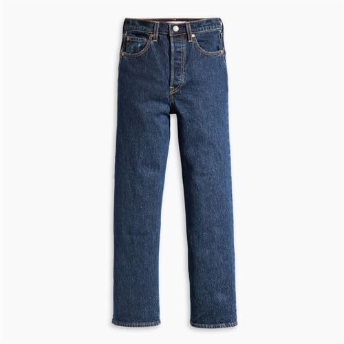 Levi's Women's Ribcage Straight Ankle, Salsa Dark Stone, 30w / 29l