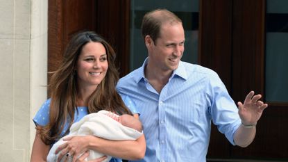 The Duke And Duchess Of Cambridge Leave The Lindo Wing With Their Newborn Son