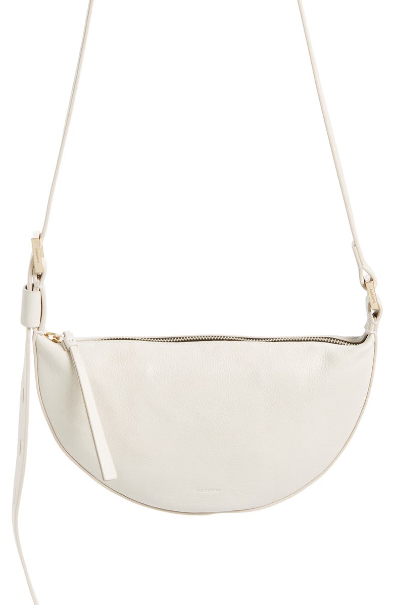 Half Moon Leather Crossbody Bag