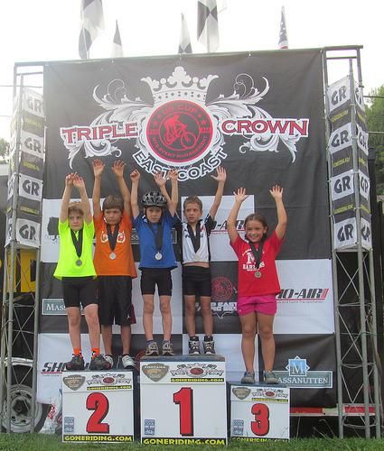 The Triple Crown East 2012 kids' podium