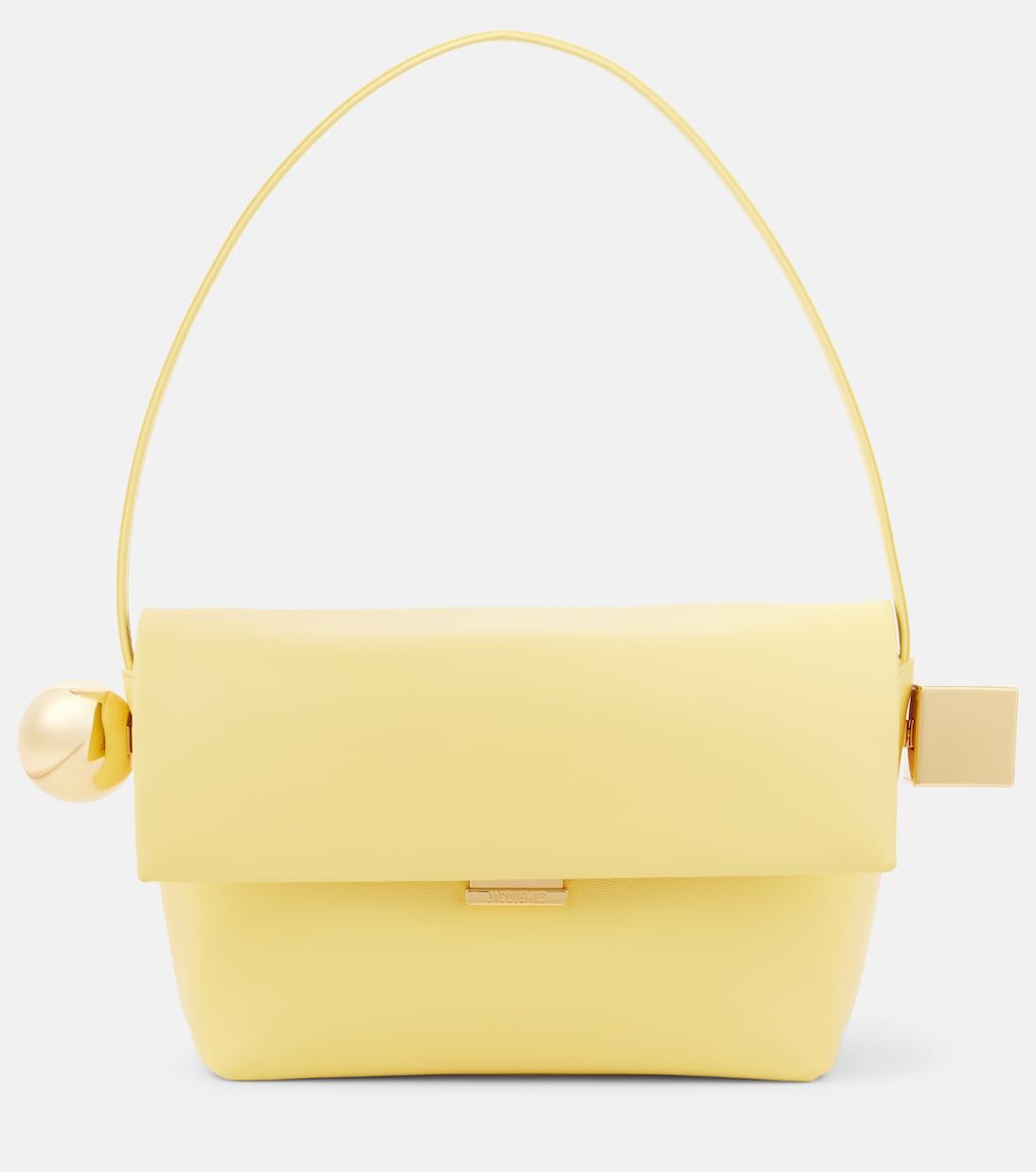 Rond Carré Leather Shoulder Bag