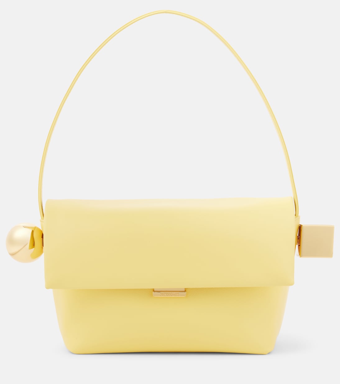 Rond Carré Leather Shoulder Bag